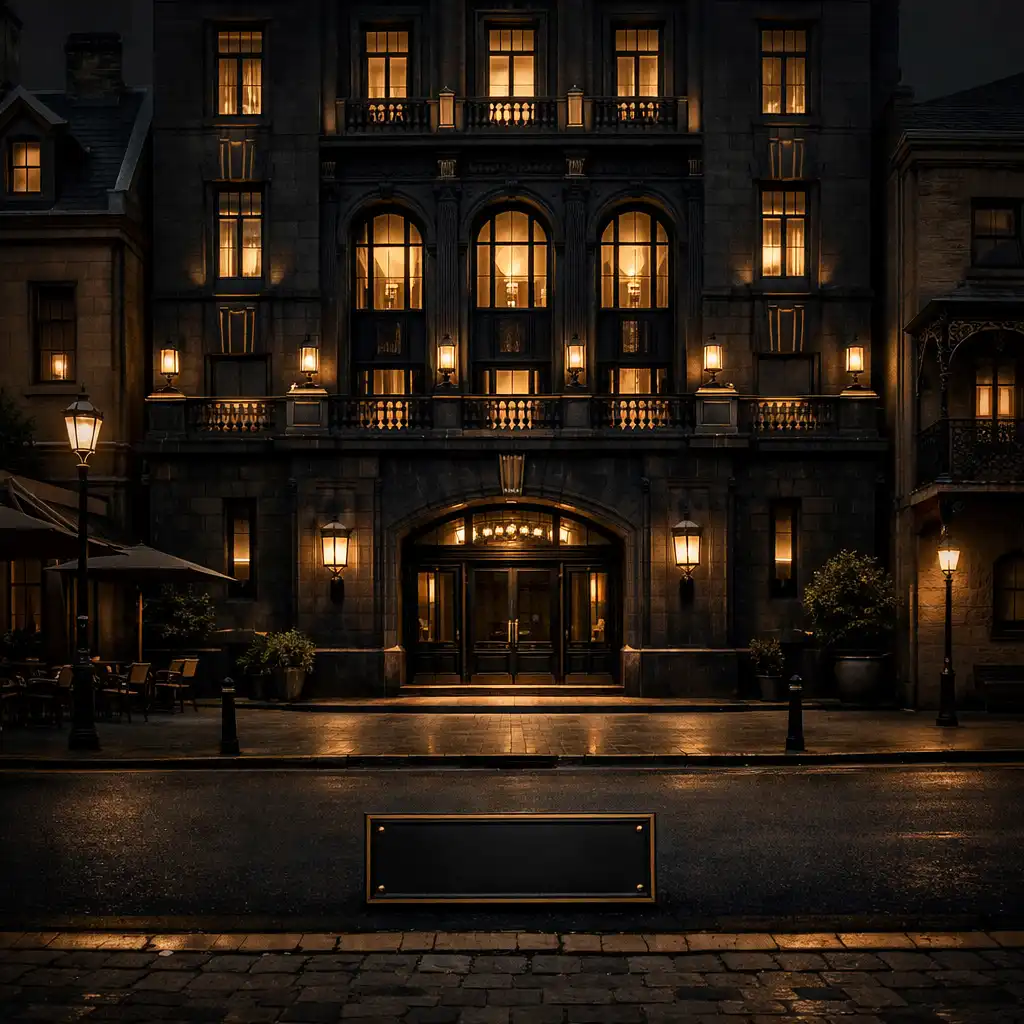 Nighttime streetscape at the physical Palaceacehotelcasino Grand Resort in The Rocks